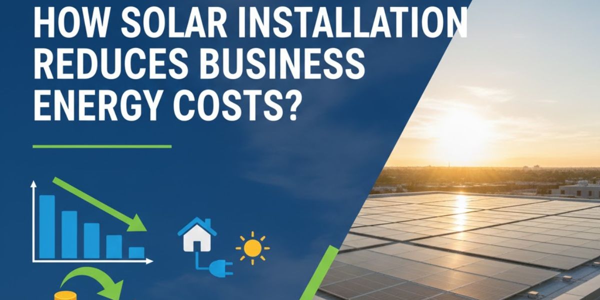 How Solar Installation Reduces Business Energy Costs?