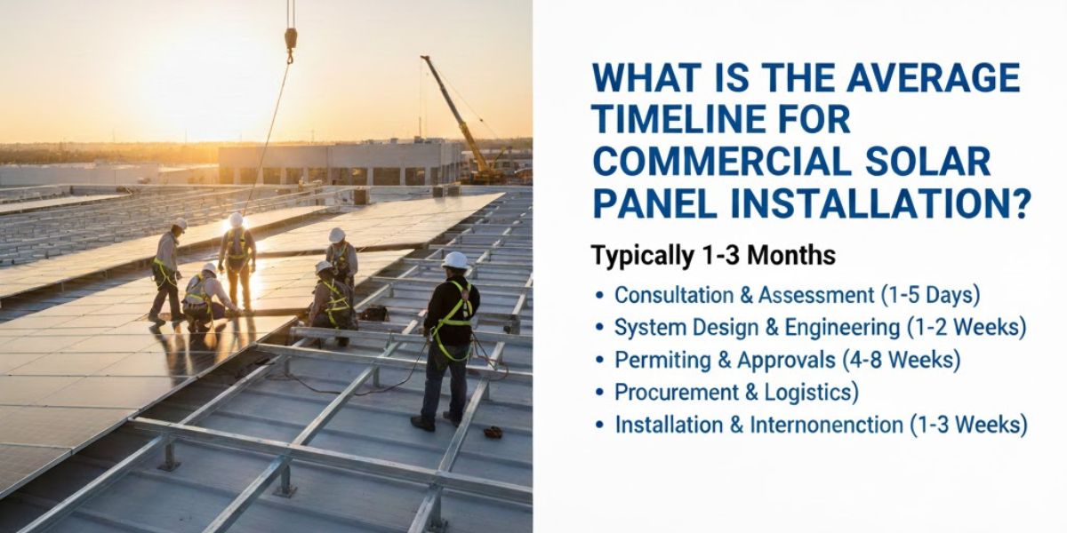 What is the Average Timeline for Commercial Solar Panel Installation?
