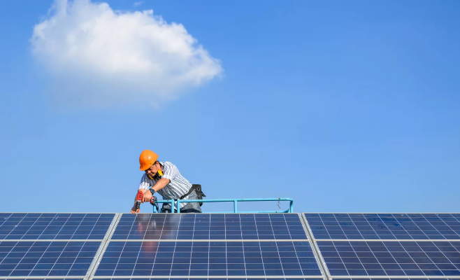 how to install commercial solar panel